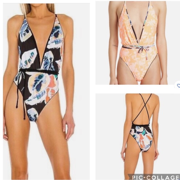 NWT Maaji Time To Bloom Safari Plunge One Piece - Picture 3 of 10